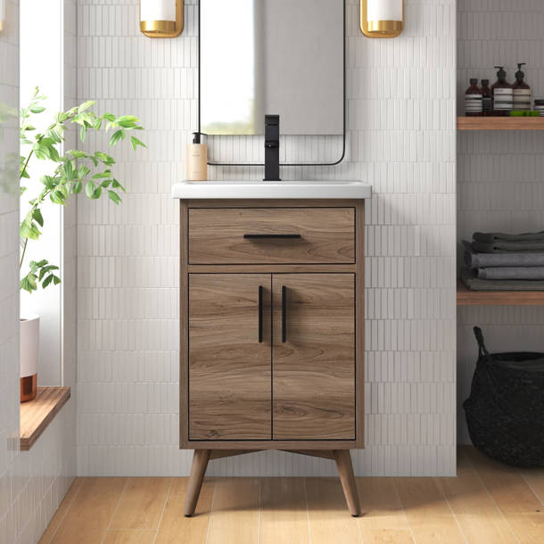 Mercury Row® Binford 20.4'' Free Standing Single Bathroom Vanity with